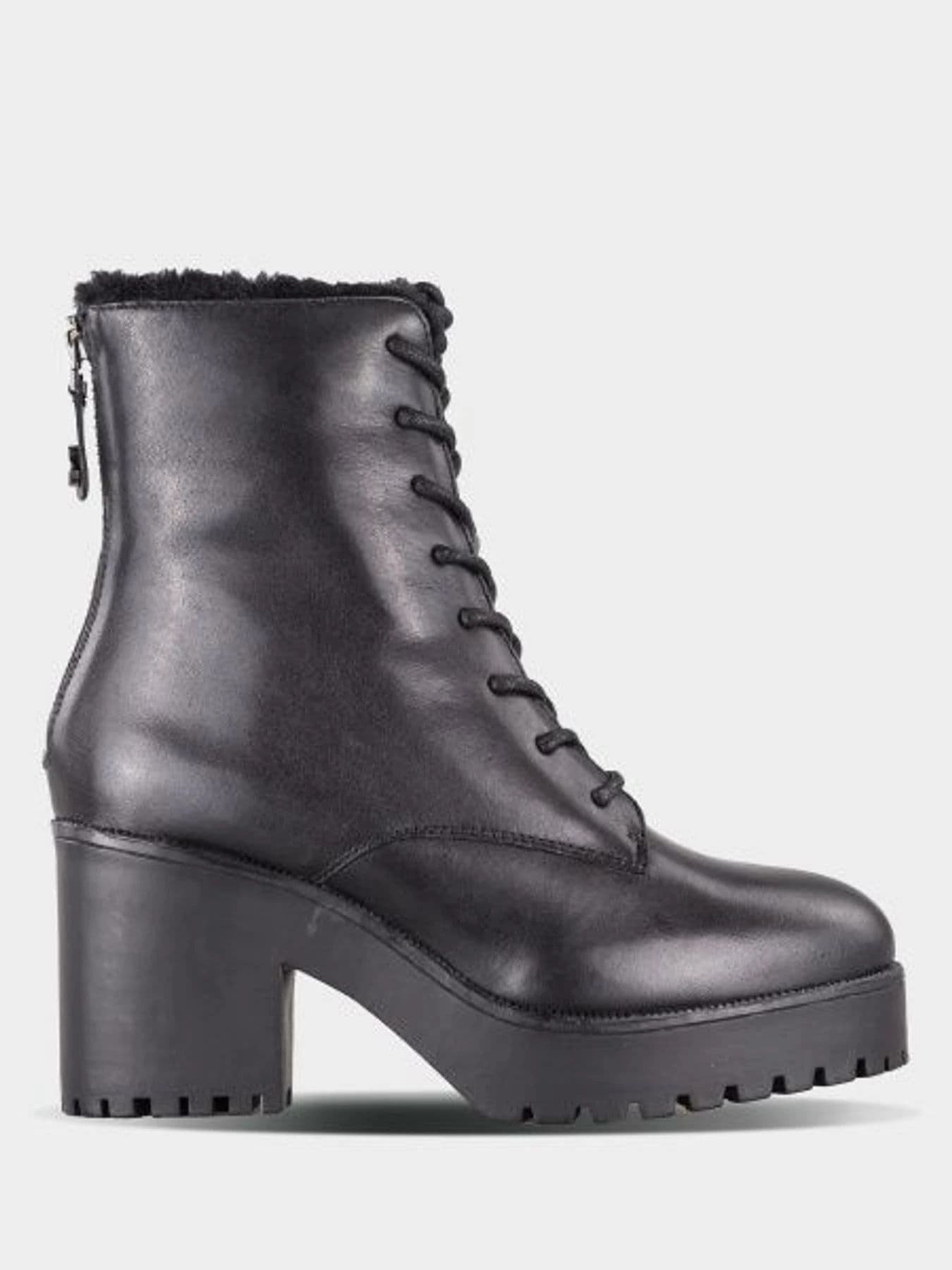 Черевики жіночі Steve Madden чорні шкіряні