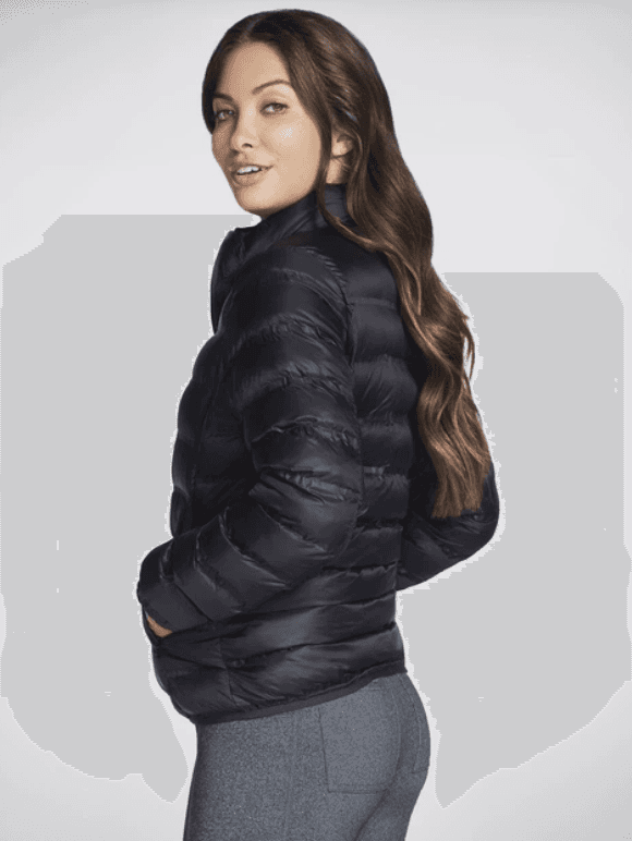 Чорна демісезонна куртка Skechers