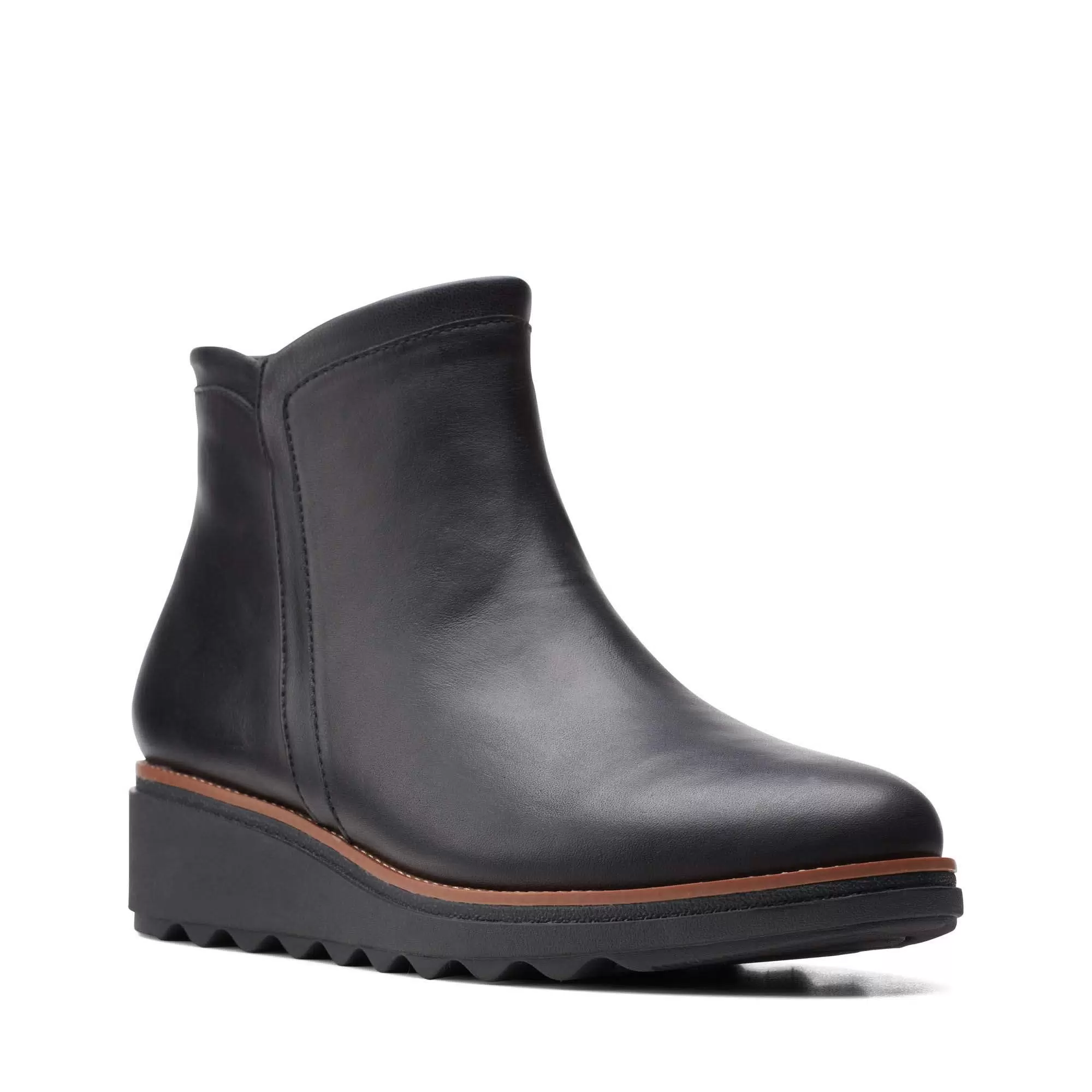 Черевики (ботильйони) жіночі Clarks Sharon Heights чорні шкіряні
