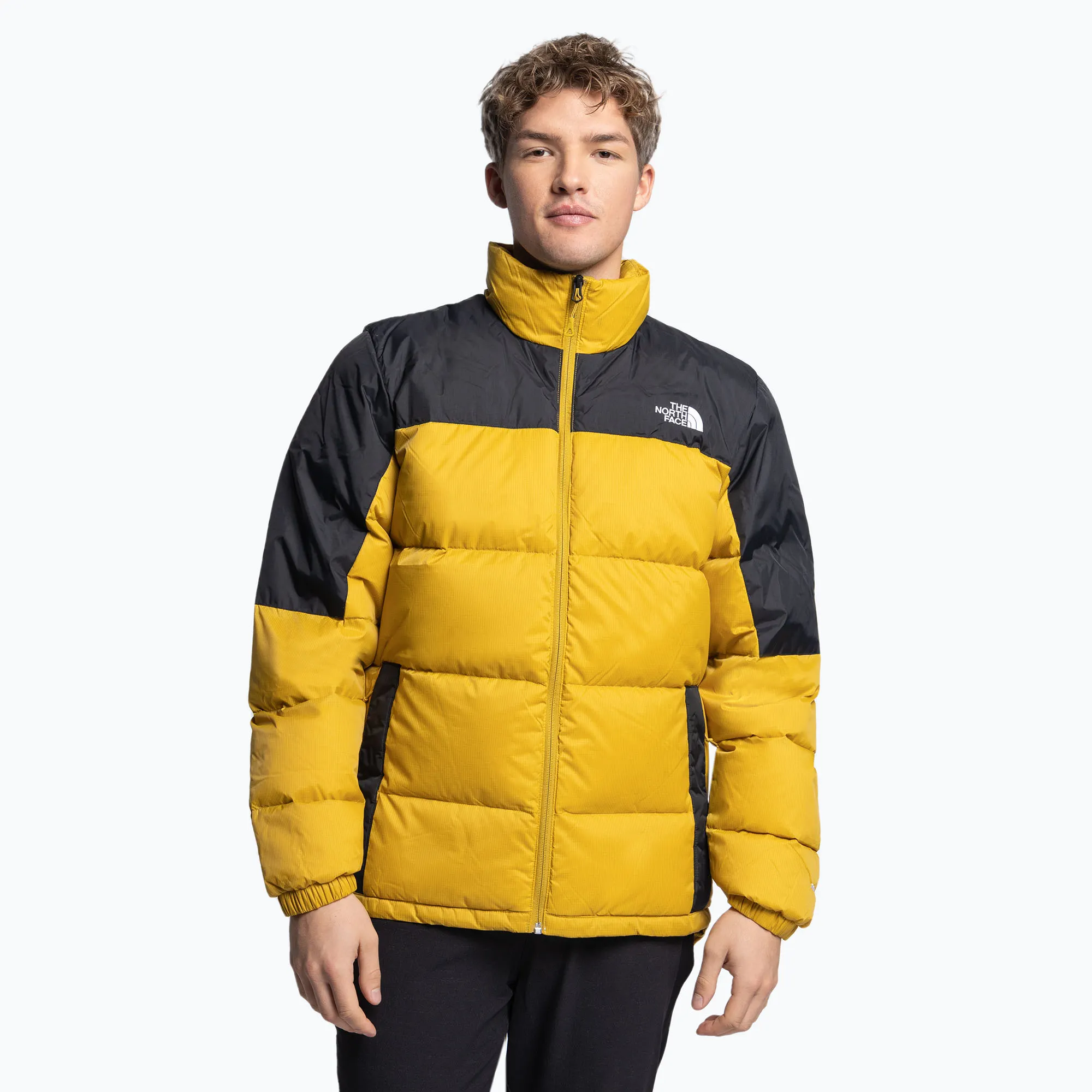 Куртка чоловіча The North Face Diablo пухова кольору мінеральне золото з чорним
