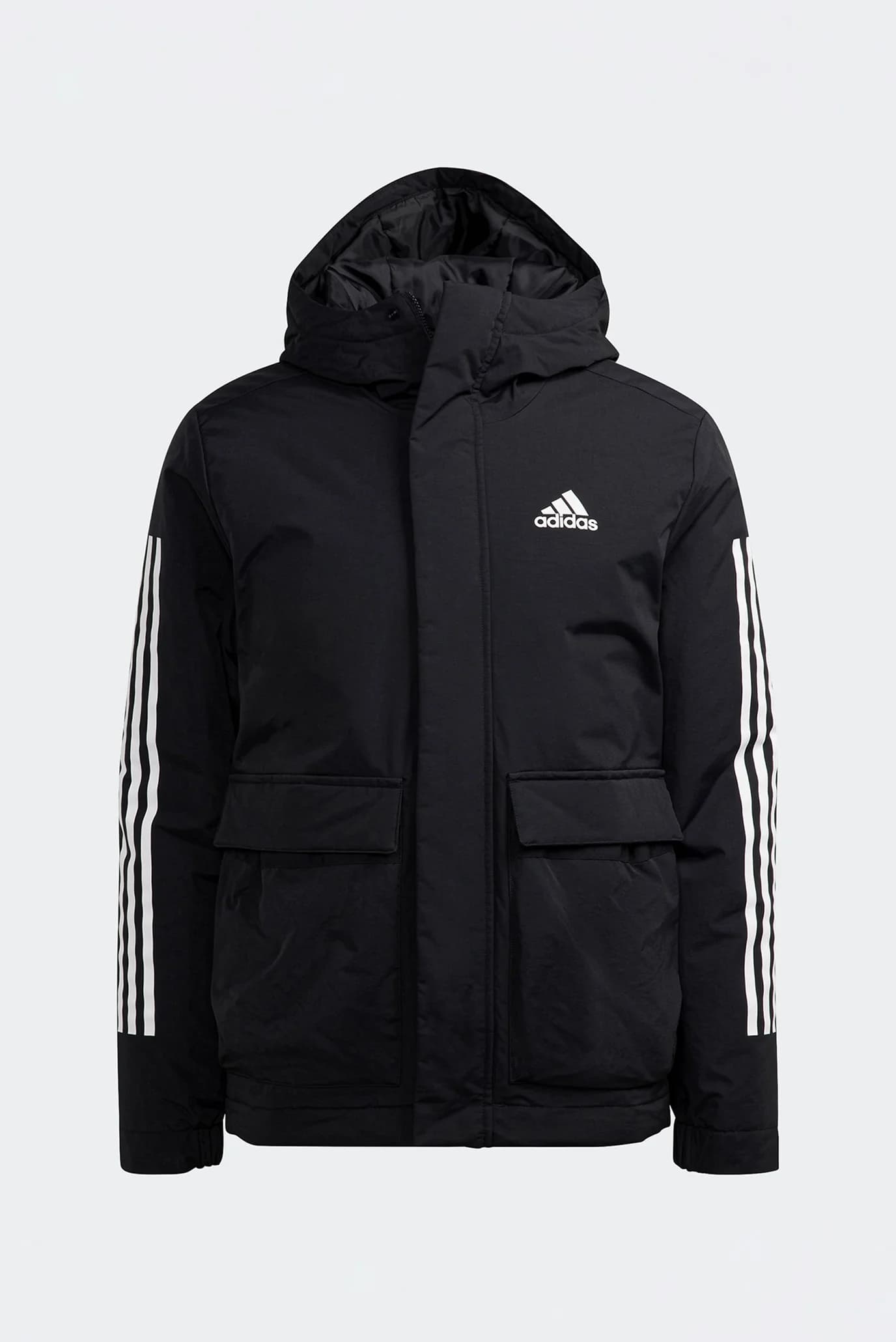 Куртка зимова чоловіча adidas UTILITAS 3-STRIPES з капюшоном