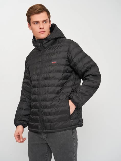 Куртка чоловіча Levi's Presidio Packable Hooded чорна з капюшоном