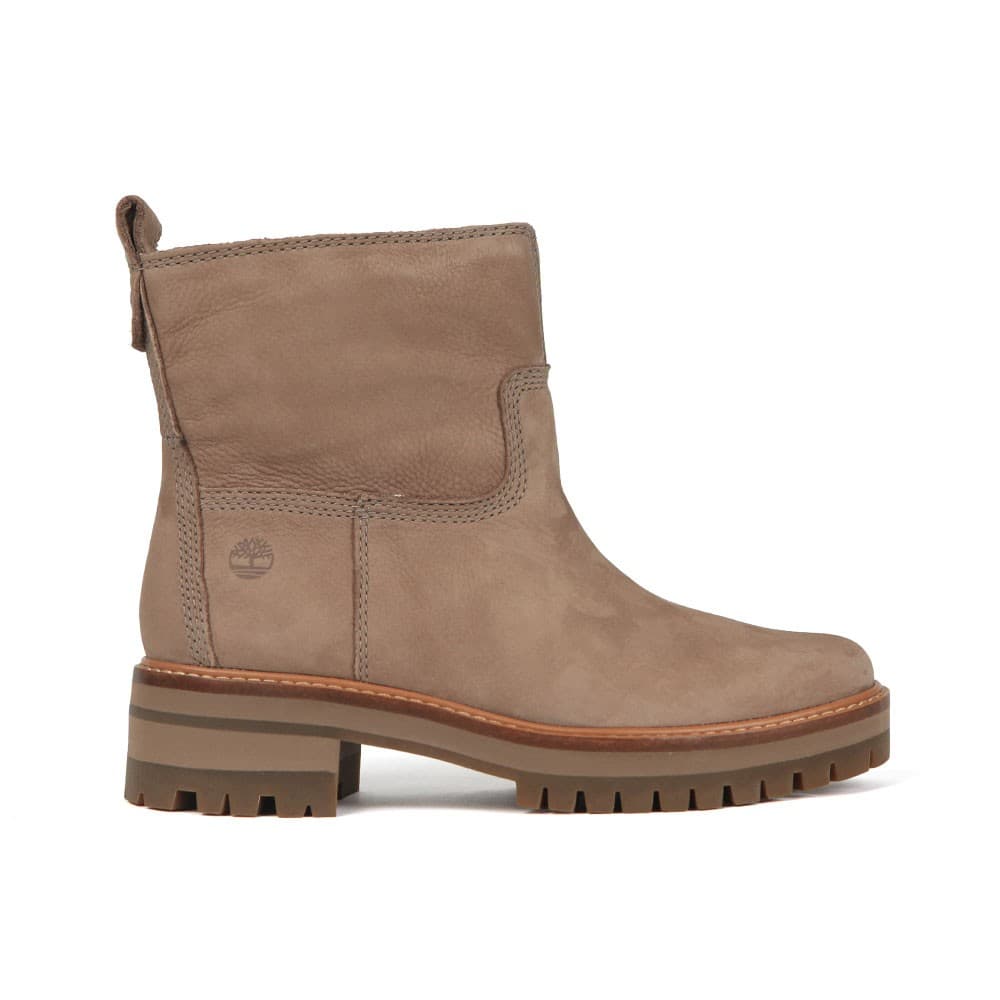 Черевики жіночі Timberland Courmayeur Valley Warm бежеві нубук з підкладкою з овчини