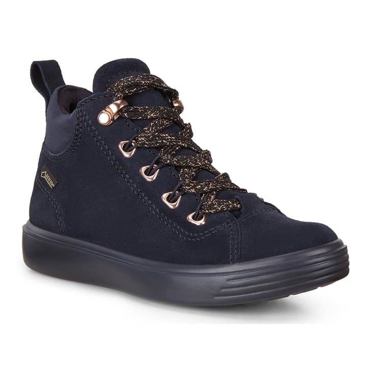 Черевики дитячі ECCO S7 Teen сині замшеві з GORE-TEX